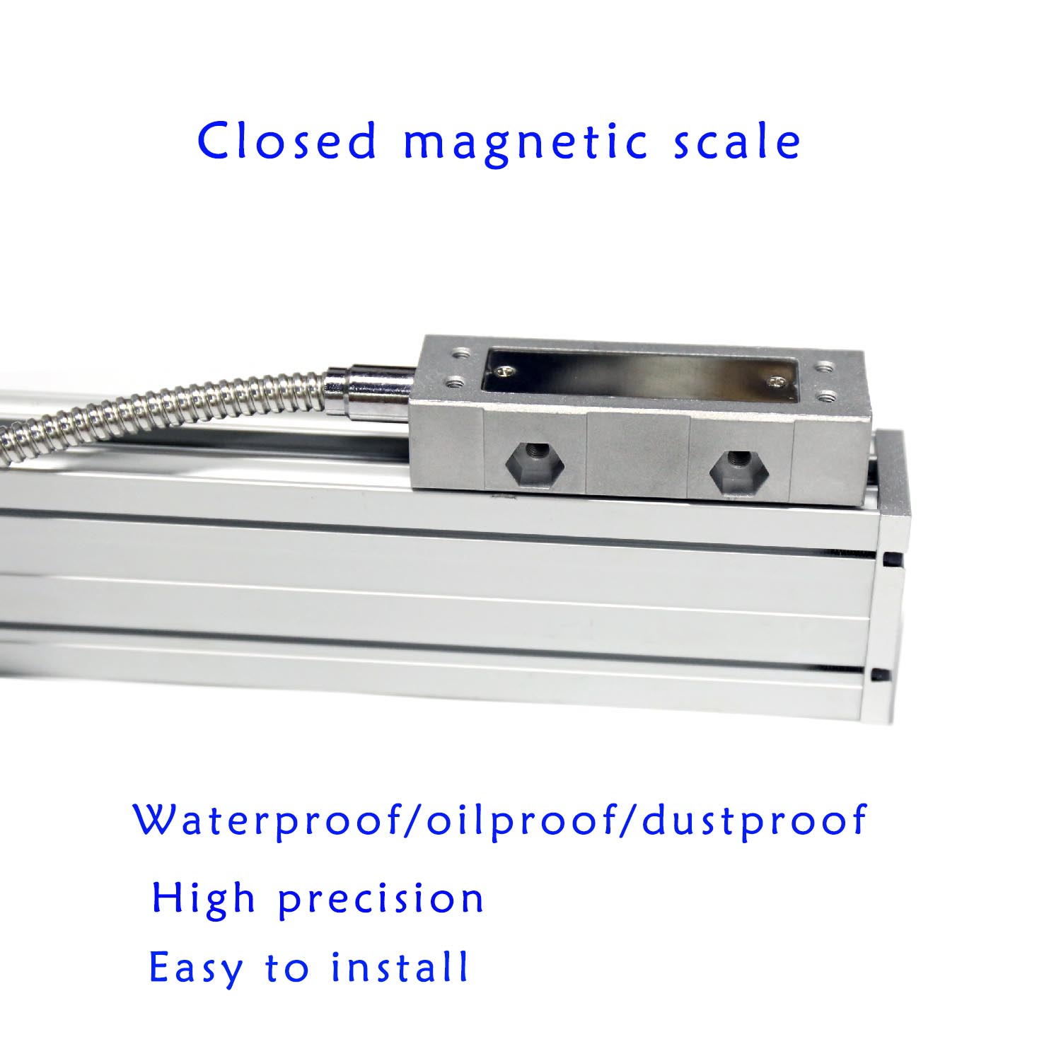 Closed type Magnetic scale for machines